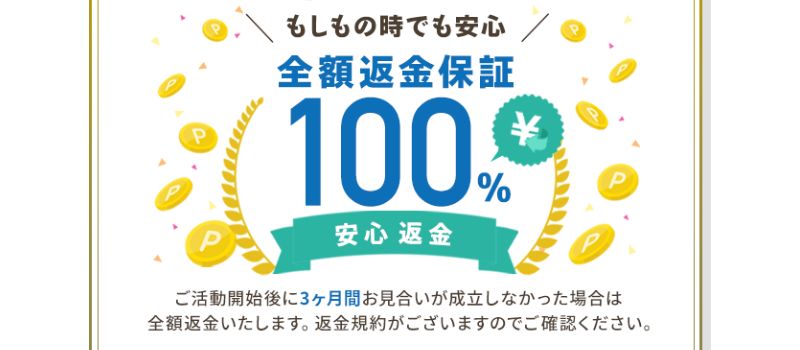 全額返金　スマリッジ　１００％