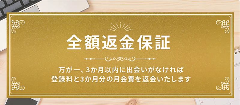 全額返金保証　エン婚活　安心