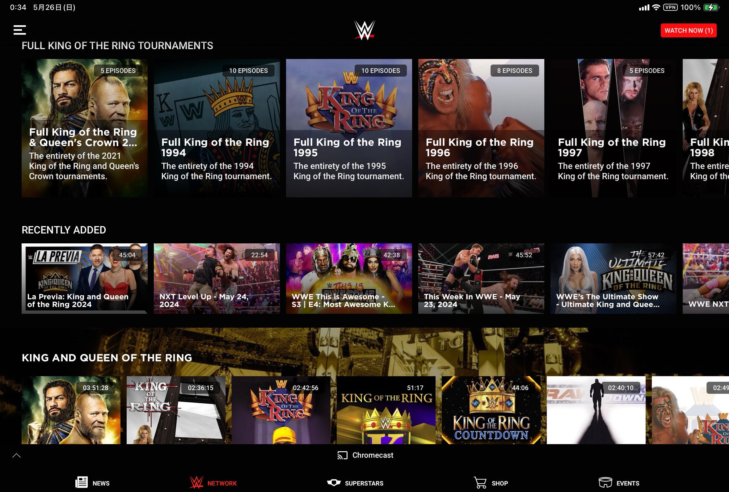 WWE Networkオリジナル番組