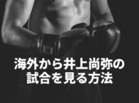 海外から井上尚弥のボクシング試合をVPNで見る