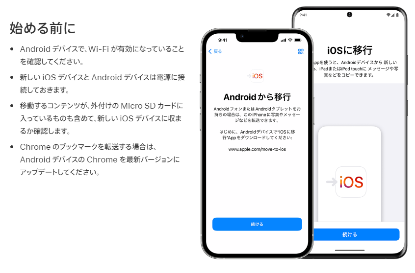 【最新】AndroidからiPhoneの機種変更"iOSに移行"の使い方 - Appli Hacks